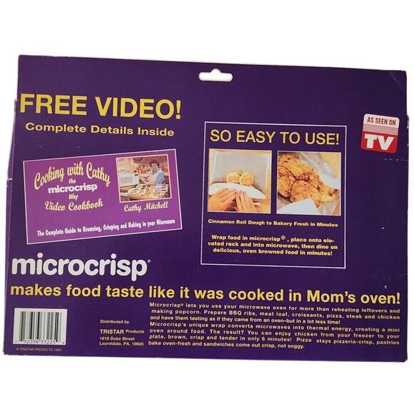 VTG Retro Microcrisp Microwave Cooking Kit As seen on TV Bonus Set Made in USA - Picture 2 of 5